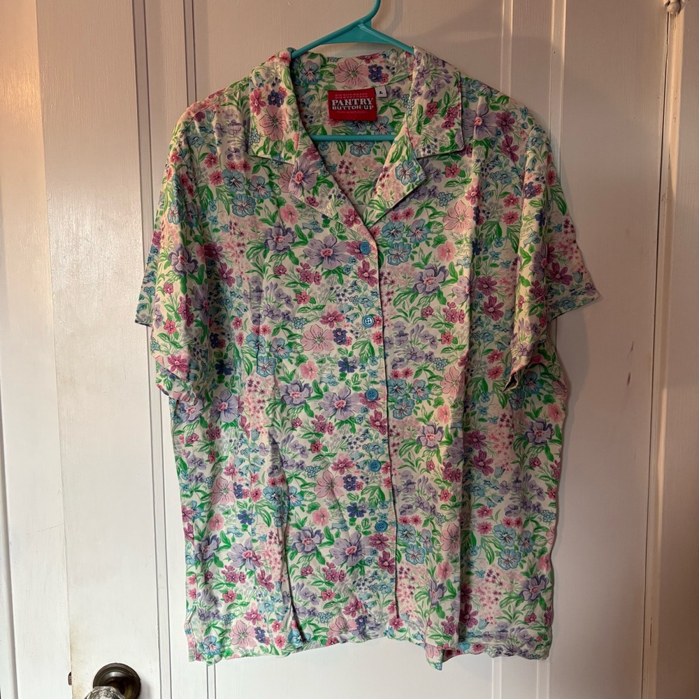 NWOT Big Bud Press Floral Pantry Shirt